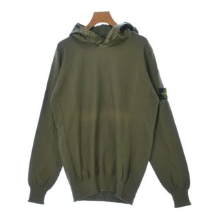 ストーンアイランド(STONE ISLAND)のSTONE ISLAND ストーンアイランド ニット・セーター L カーキ 【古着】【中古】(ニット/セーター)