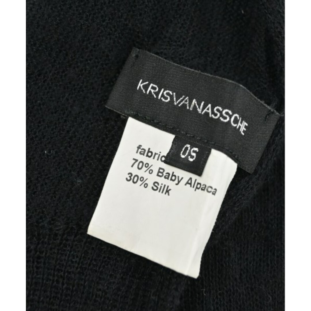 KRIS VAN ASSCHE(クリスヴァンアッシュ)のKRIS VAN ASSCHE クリスヴァンアッシュ ストール - 黒 【古着】【中古】 メンズのファッション小物(ストール)の商品写真