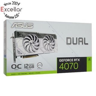 アンジェロガルバス(ANGELO GARBASUS)のASUS製グラボ　DUAL-RTX4070-O12G-WHITE　PCIExp 12GB(PCパーツ)