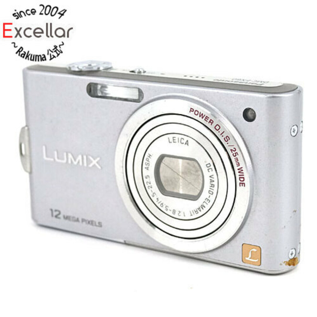 Panasonic(パナソニック)のPanasonic　LUMIX DMC-FX60-S　シルバー/1270万画素　液晶画面いたみ スマホ/家電/カメラのカメラ(コンパクトデジタルカメラ)の商品写真