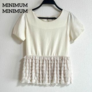 ミニマム(MINIMUM)のMINIMUM MINIMUM ミニマムミニマム　半袖　Tシャツ　レース(Tシャツ(半袖/袖なし))