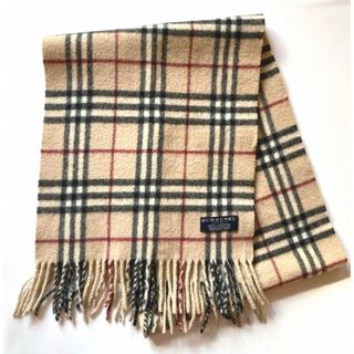 BURBERRY - 週末限定値引き⭐️美品 バーバリー マフラー 白タグ ...