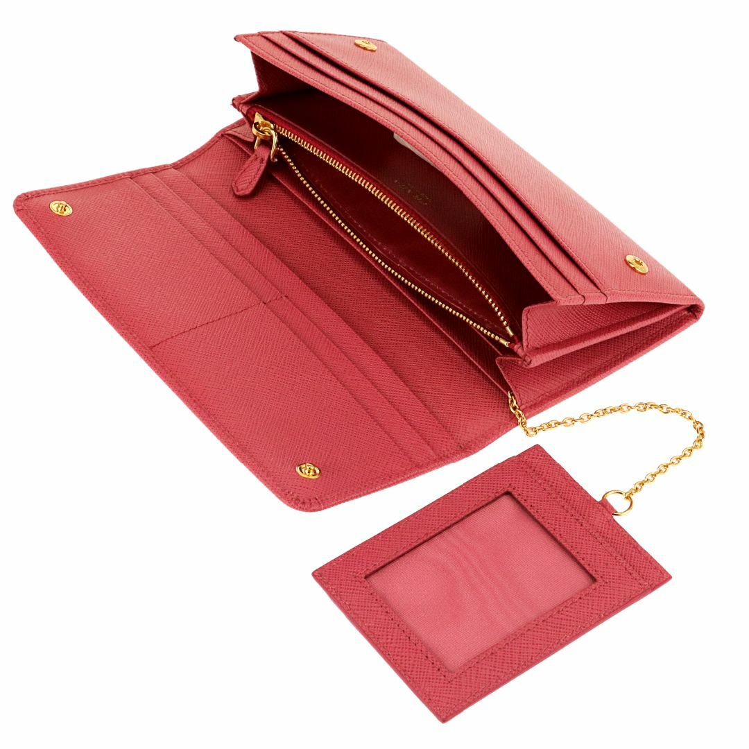 未使用 正規品 プラダ 長財布 レディース レッド ピンク パス 未使用 正規品 プラダ 長財布 レディース レッド ピンク パス