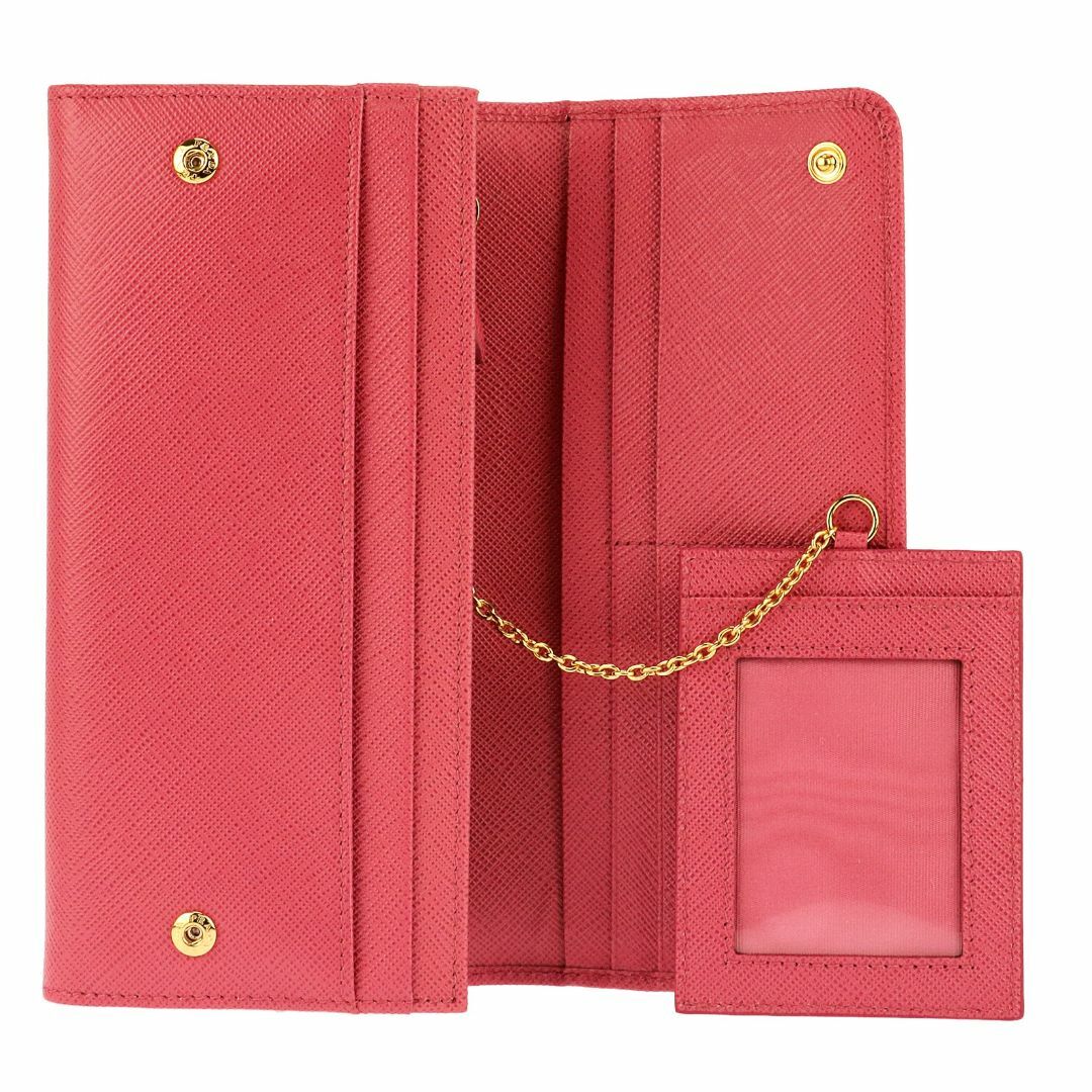 未使用 正規品 プラダ 長財布 レディース レッド ピンク パス 未使用 正規品 プラダ 長財布 レディース レッド ピンク パス