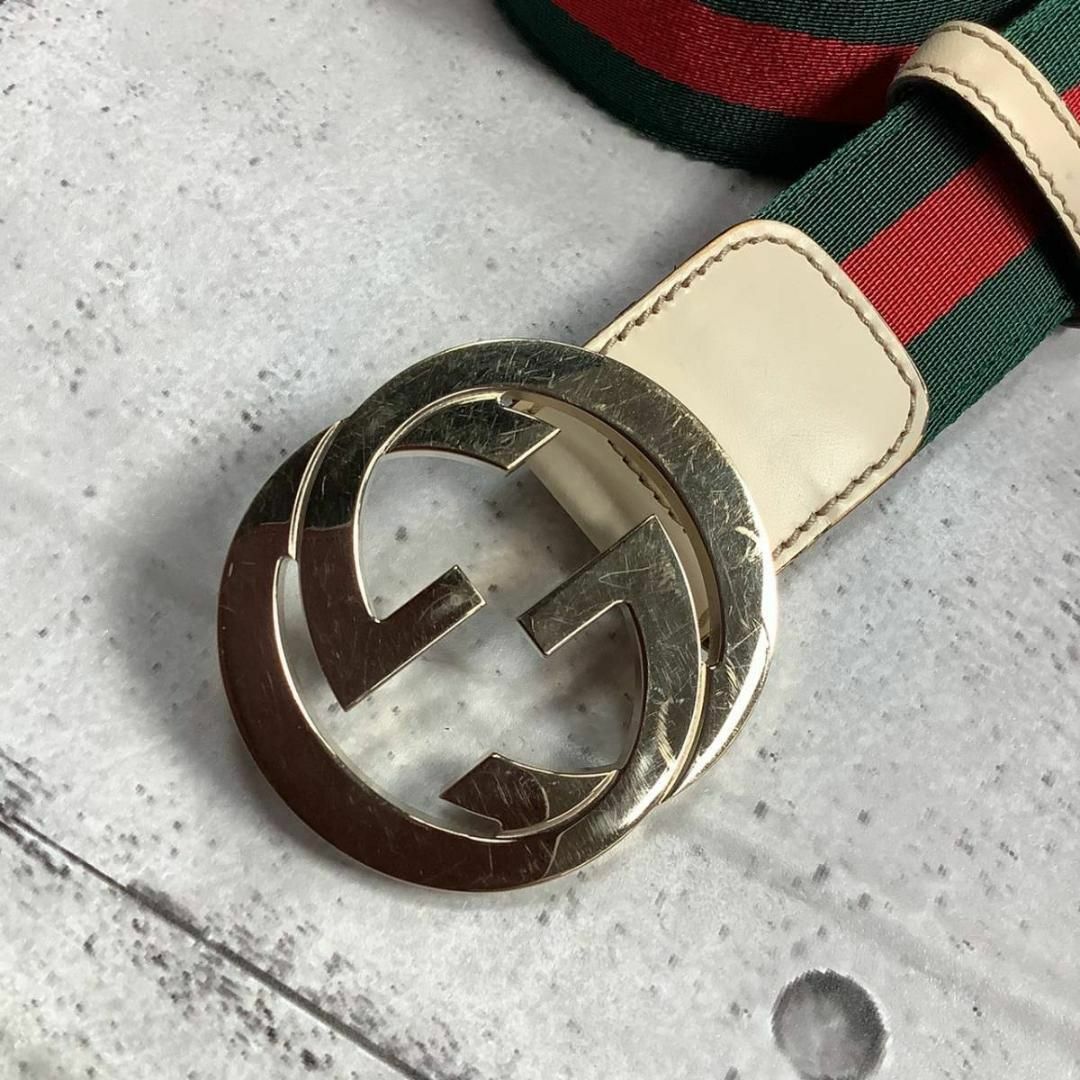 グッチ GG インターロッキング GUCCI ゴールド バックル シェリーライン