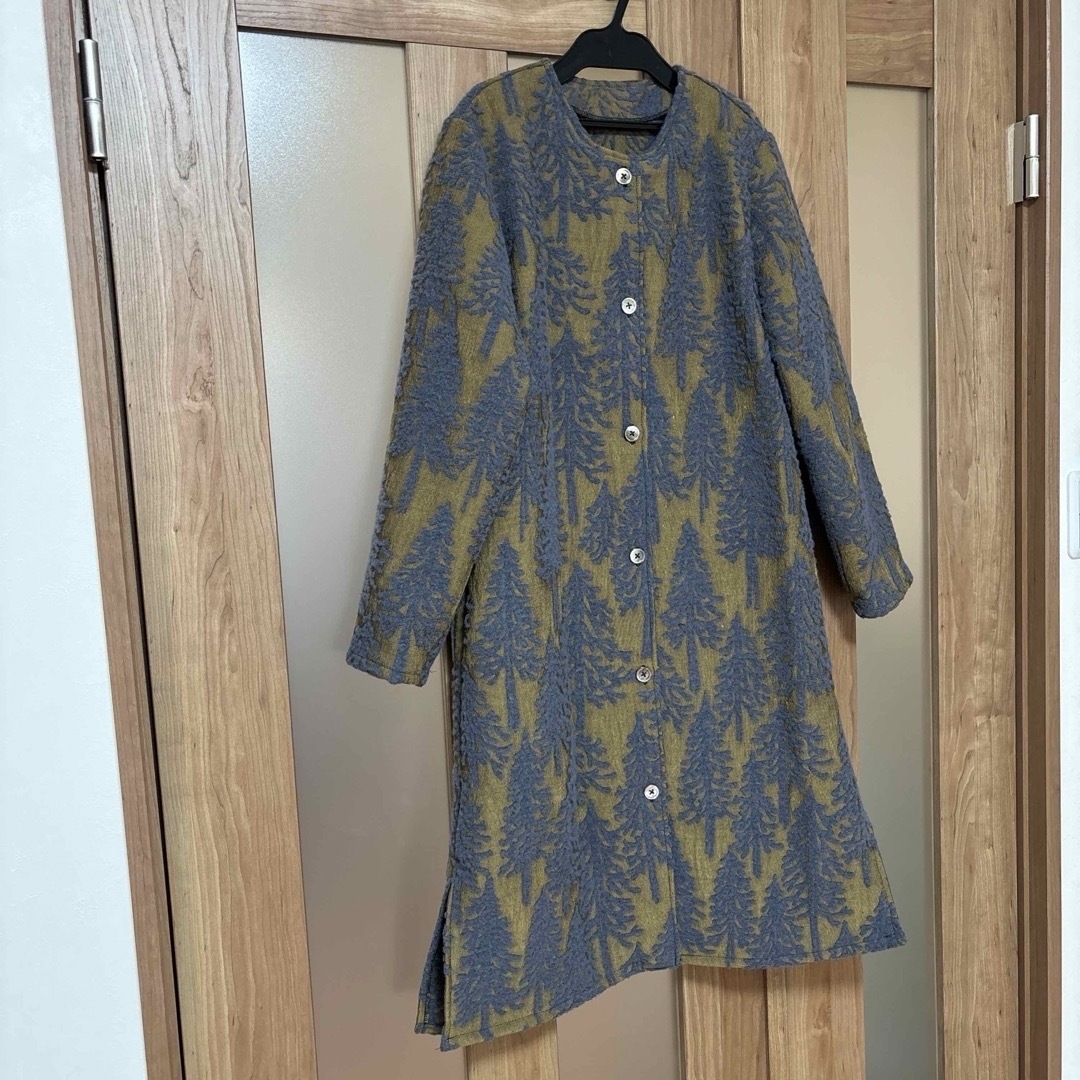ミナペルホネン　メッツァ　コート　ワンピース　ハンドメイド レディースのジャケット/アウター(ロングコート)の商品写真