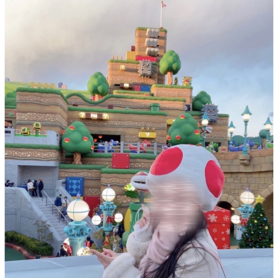 USJ(ユニバーサルスタジオジャパン)のUSJ公式 キノピオ帽子 エンタメ/ホビーのおもちゃ/ぬいぐるみ(キャラクターグッズ)の商品写真