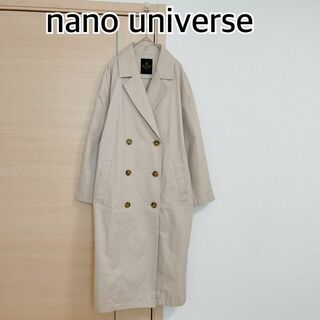ナノユニバース　nano universe　チェスターコート　ベージュ　38