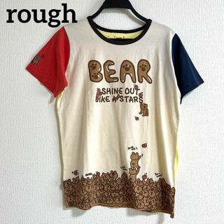 ラフ(rough)のrough ラフ　半袖　シャツ　トップス　熊　くま　bear 柄　かわいい(Tシャツ(半袖/袖なし))