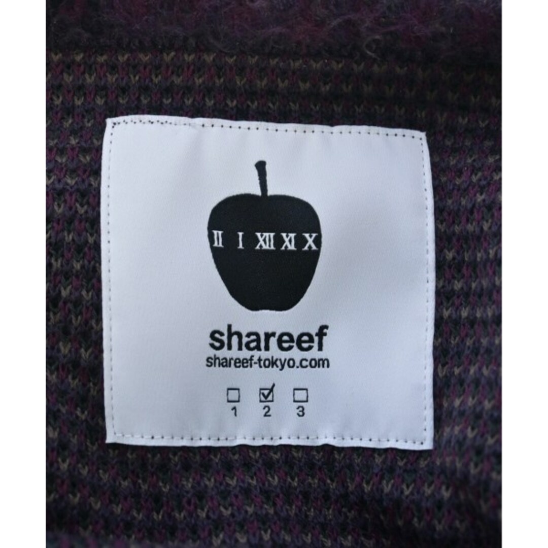 SHAREEF(シャリーフ)のSHAREEF シャリーフ ニット・セーター 2(M位) 黒x赤等(総柄) 【古着】【中古】 メンズのトップス(ニット/セーター)の商品写真