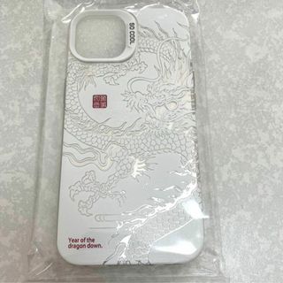 新品/iphone13シリコン製カバーケース　龍和柄/辰年開運運気上昇登り龍竜B(iPhoneケース)