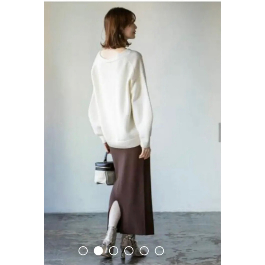 Noble(ノーブル)のNOBLE♡リブニットタイトスカート レディースのスカート(ロングスカート)の商品写真