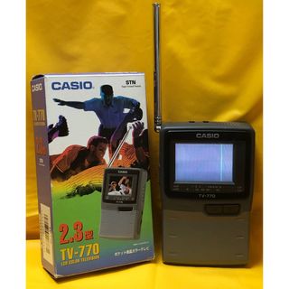 カシオ(CASIO)の【新品未使用品】CASIO☆ポケット液晶カラーテレビTV-770（通電確認済み）(テレビ)