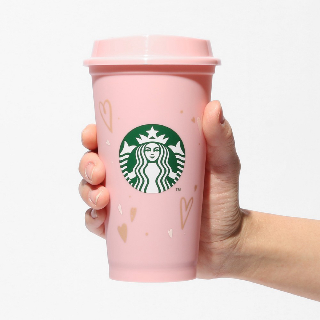 Starbucks Coffee(スターバックスコーヒー)のバレンタイン2024リユーザブルカップ専用ドリンクホールキャップベアリスタ インテリア/住まい/日用品のキッチン/食器(タンブラー)の商品写真