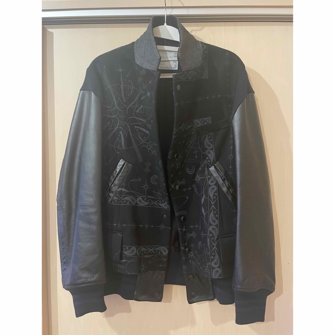 Sacai×DR.WOO スタジャン サカイ ドクターウー ブラック Sacai×DR.WOO スタジャン サカイ ドクターウー ブラック
