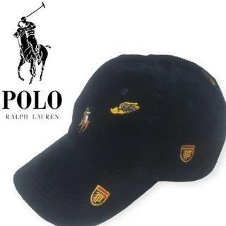 ポロラルフローレン(POLO RALPH LAUREN)の【新品未使用】ポロラルフローレン　コーデュロイ　刺繍　キャップ　ポニーロゴ(キャップ)