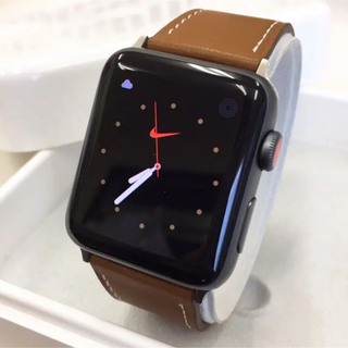 アップルウォッチ(Apple Watch)のアップルウォッチ series3/42mmセルラー 黒 Apple(その他)