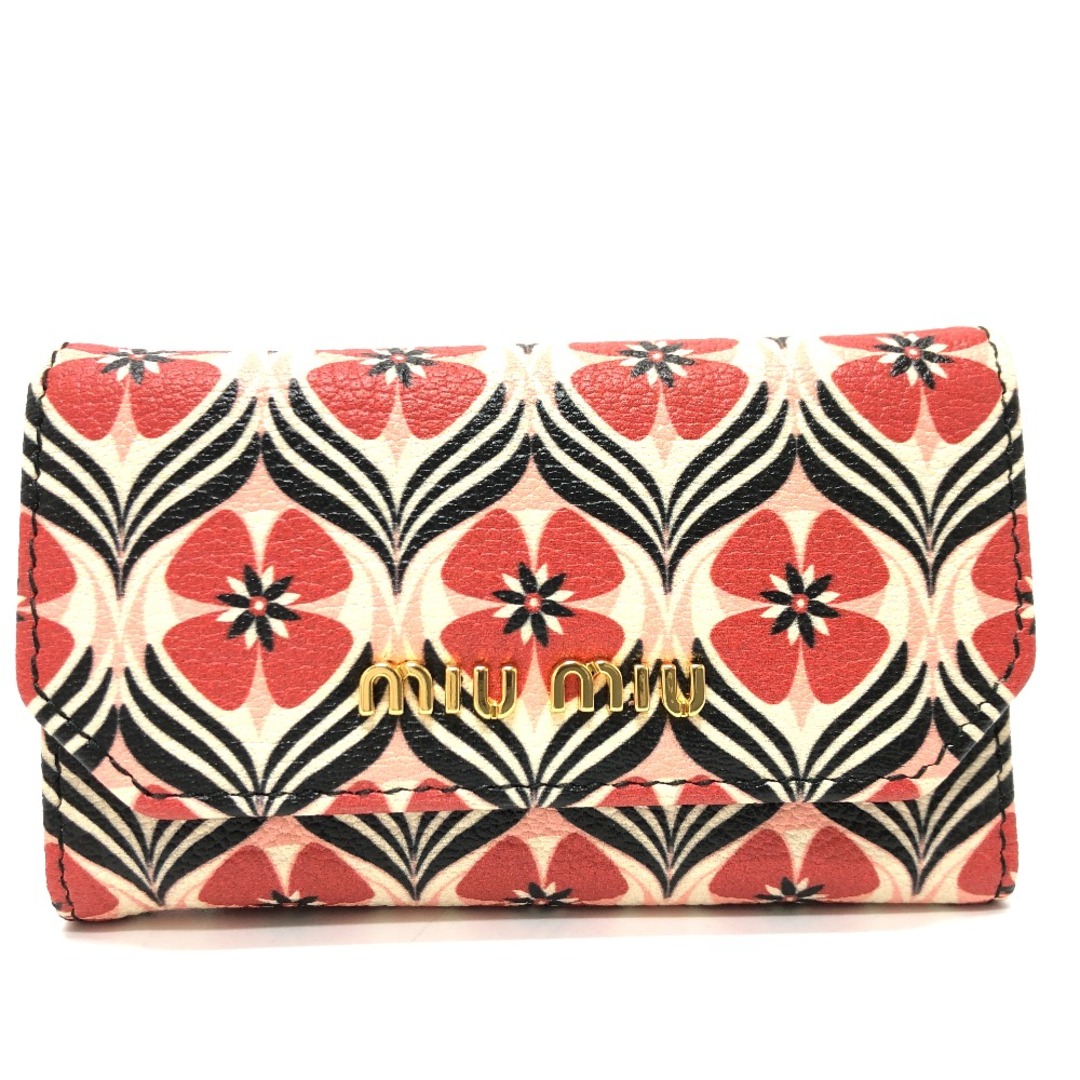 MIU MIU - ミュウミュウ MIUMIU 6連 ロゴ 花柄 6連鍵ケース 小物 MIU MIU - ミュウミュウ MIUMIU 6連 ロゴ 花柄 6連鍵ケース 小物