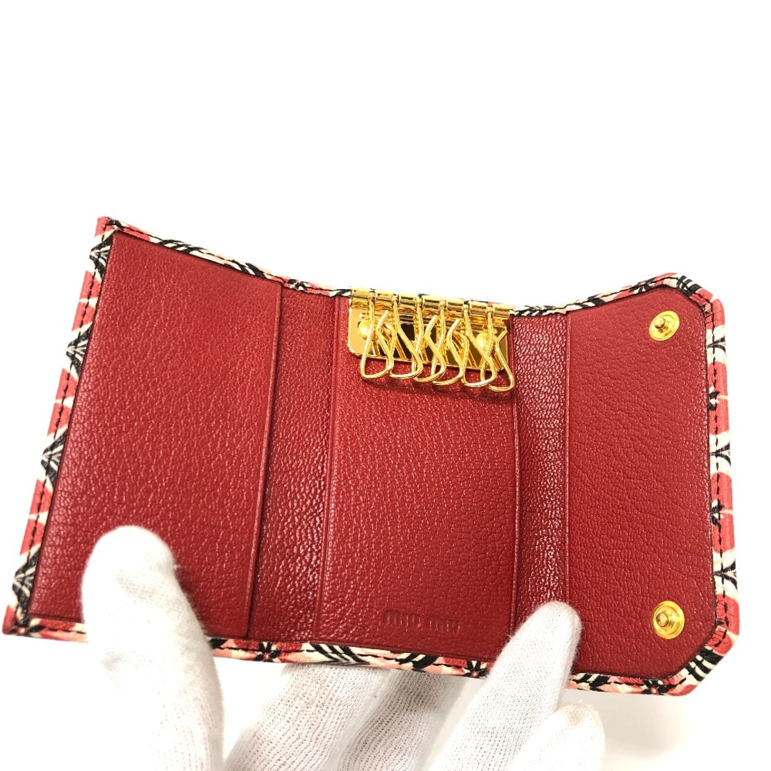 MIU MIU - ミュウミュウ MIUMIU 6連 ロゴ 花柄 6連鍵ケース 小物 MIU MIU - ミュウミュウ MIUMIU 6連 ロゴ 花柄 6連鍵ケース 小物
