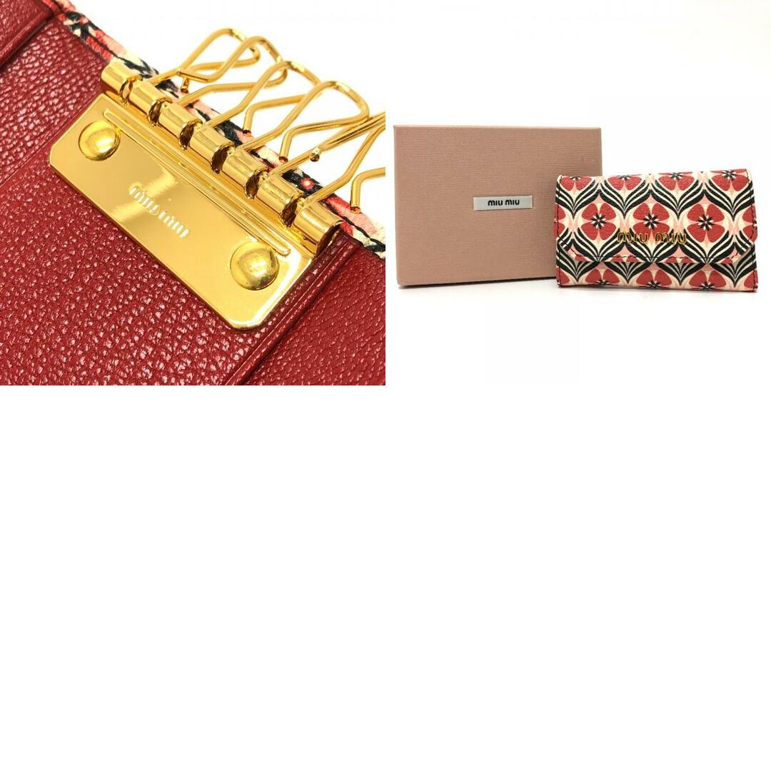 MIU MIU - ミュウミュウ MIUMIU 6連 ロゴ 花柄 6連鍵ケース 小物 MIU MIU - ミュウミュウ MIUMIU 6連 ロゴ 花柄 6連鍵ケース 小物