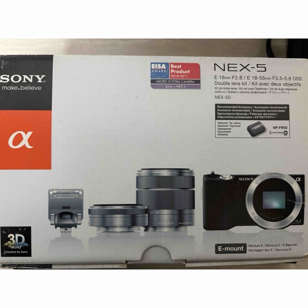 SONY(ソニー)のSONY ソニー デジタル一眼カメラ α  NEX-5D/B スマホ/家電/カメラのカメラ(ミラーレス一眼)の商品写真