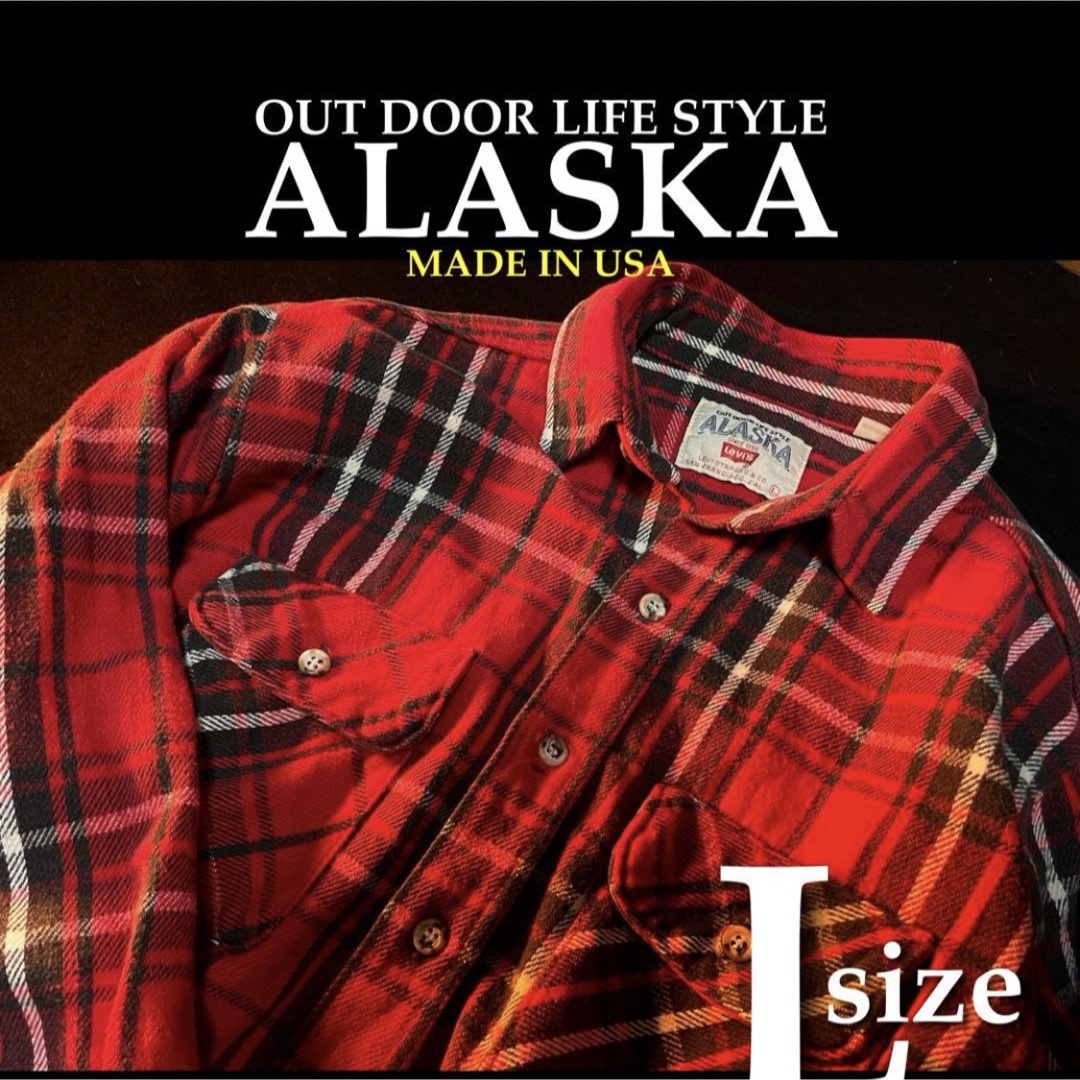 Levi's - リーバイス Alaska アラスカ チェック ネルシャツの Levi's - リーバイス Alaska アラスカ チェック ネルシャツの