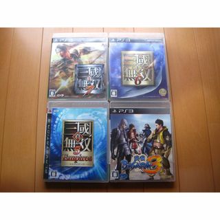 プレイステーション3(PlayStation3)のＰＳ３ソフト４枚セット　真・三國無双７ 他(家庭用ゲームソフト)