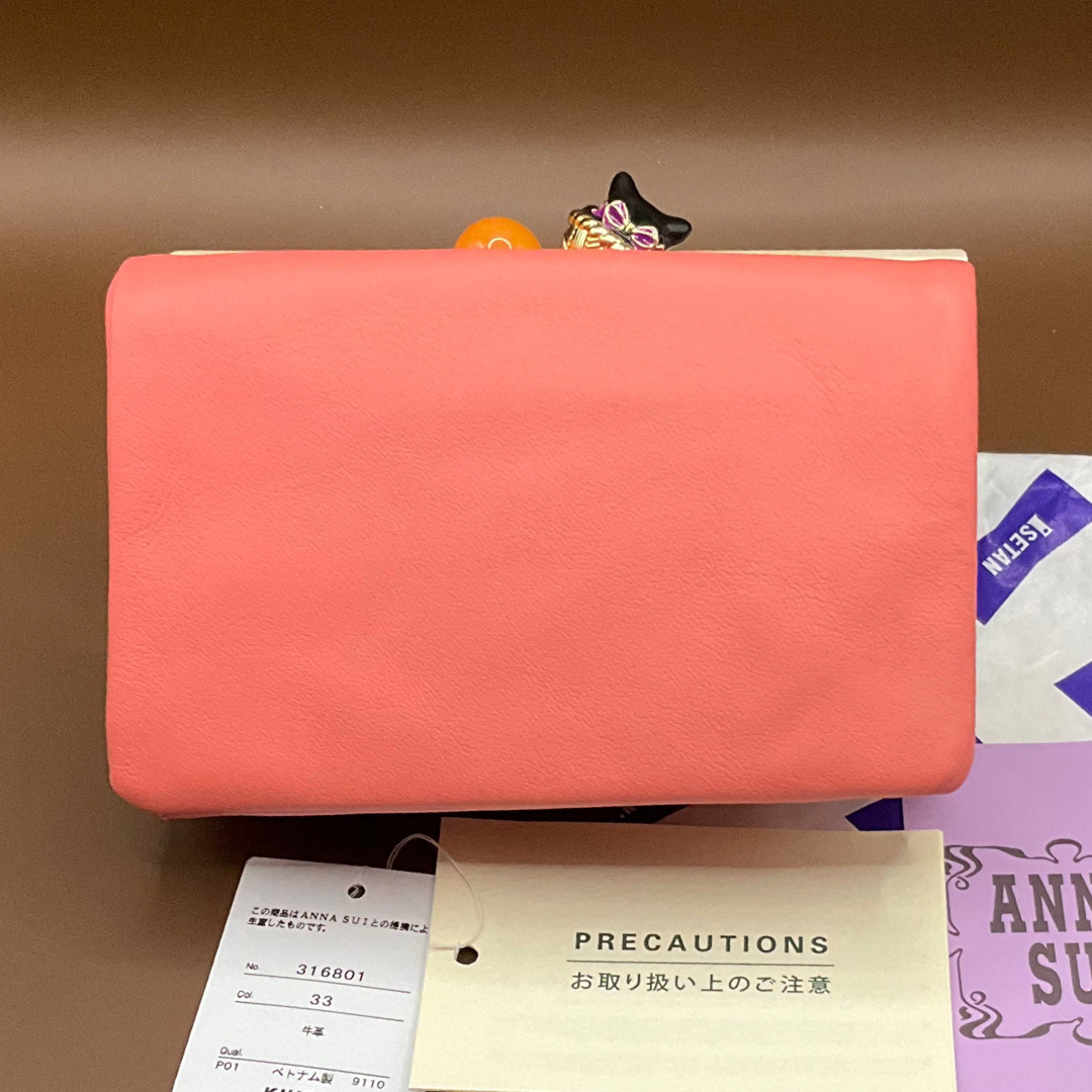 ANNA SUI - 幸運ねこ☆新品ピンク縁起猫ちゃんのアナスイ二 ANNA SUI - 幸運ねこ☆新品ピンク縁起猫ちゃんのアナスイ二