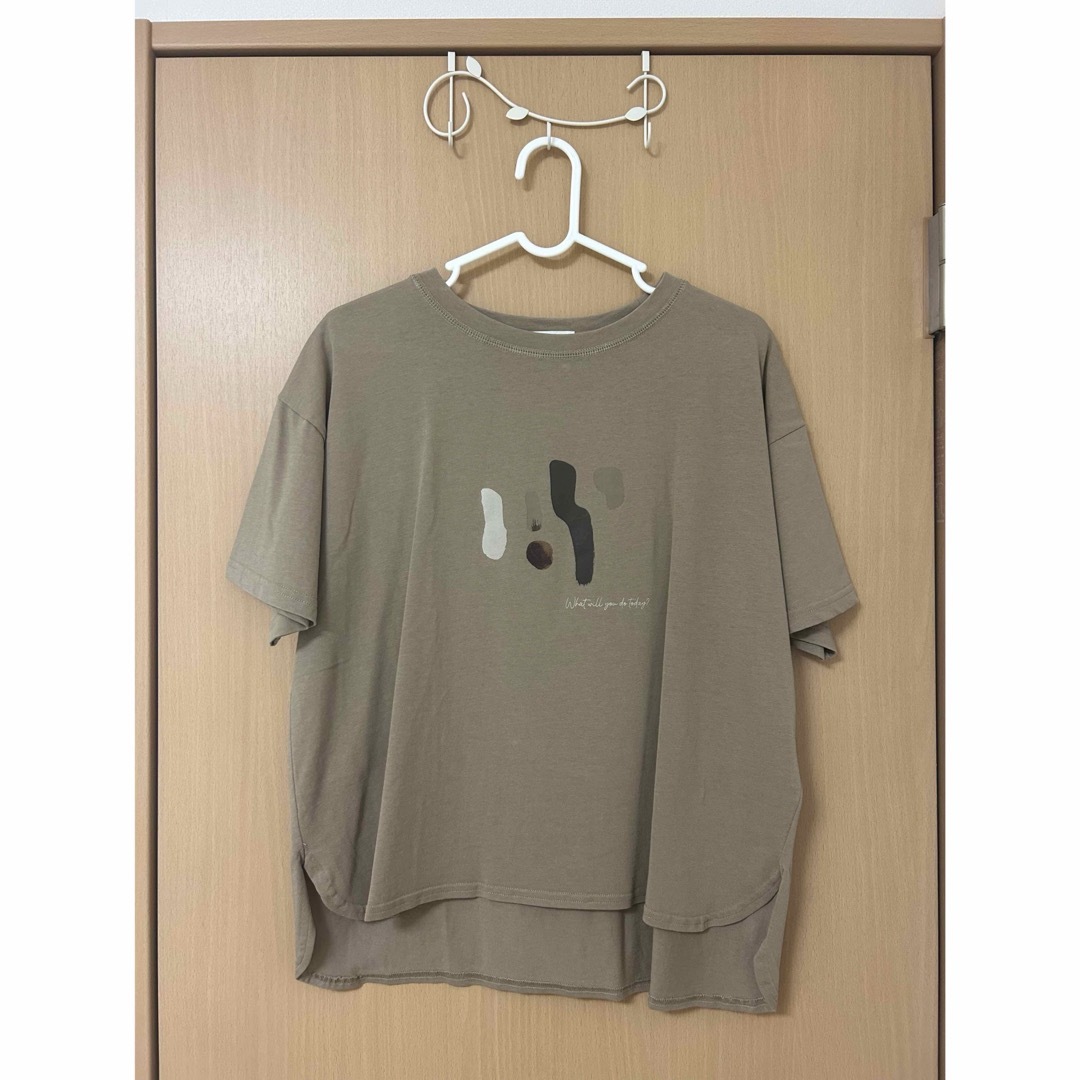 CLEIO(クレイオ)の【CLEIO】カットアウトペイントTシャツ レディースのトップス(Tシャツ(半袖/袖なし))の商品写真