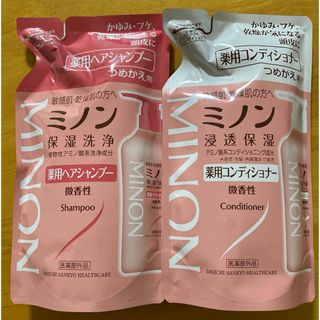 ミノン(MINON)のミノン 薬用ヘアシャンプー  コンディショナー詰め替え 380ml (シャンプー/コンディショナーセット)