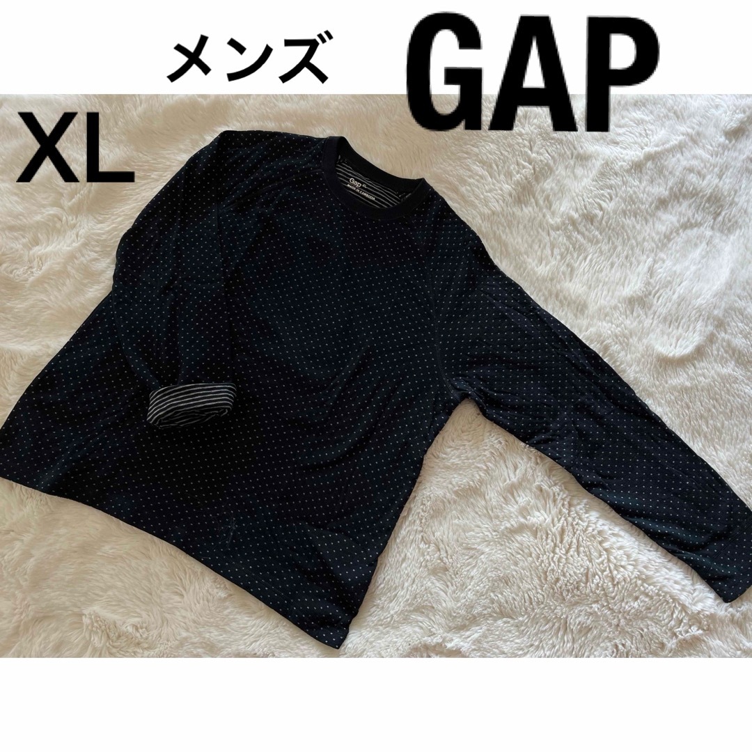 GAP - GAPギャップ カットソー 厚生地ロンT ドット 水玉 黒 クルー ...