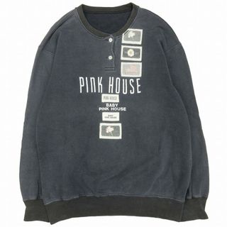 ピンクハウス(PINK HOUSE)の89AW ヴィンテージ ピンクハウス パッチ スウェット トレーナー ◎ME1(トレーナー/スウェット)