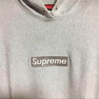 シュプリーム(Supreme)のレア　supreme box logo 90s USA製　古着(パーカー)