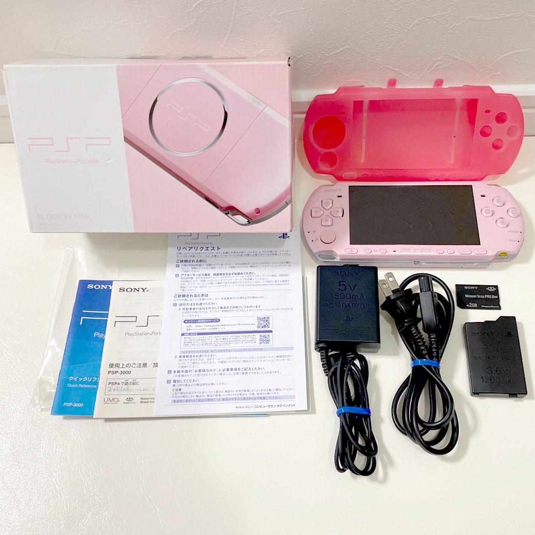 SONY PlayStationPortable PSP3000 ピンク液晶綺麗SONY - 家庭用ゲーム本体