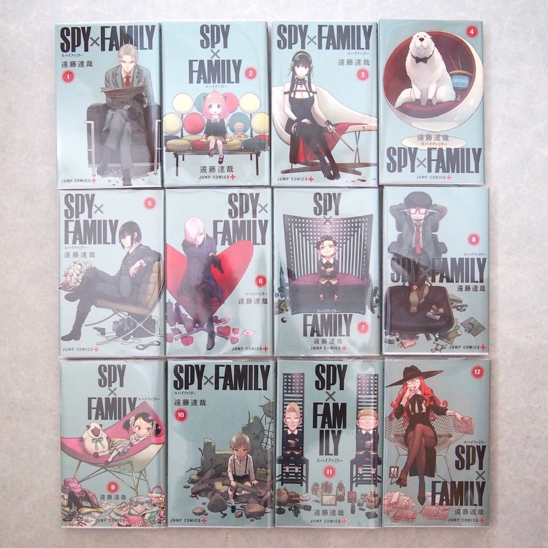 SPY×FAMILY　1〜12巻　全巻セット　初版　遠藤達哉 エンタメ/ホビーの漫画(少年漫画)の商品写真