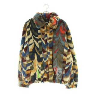 シュプリーム(Supreme)のシュプリーム  22AW  Multicolor Faux Fur Bomber Jacket マルチカラーフェイクファーボンバーブルゾン メンズ XL(ブルゾン)