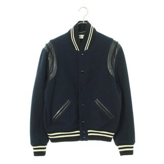 サンローラン(Saint Laurent)のサンローランパリ  テディ/354718 Y983H レザートリムスタジャンブルゾン メンズ 48(ブルゾン)