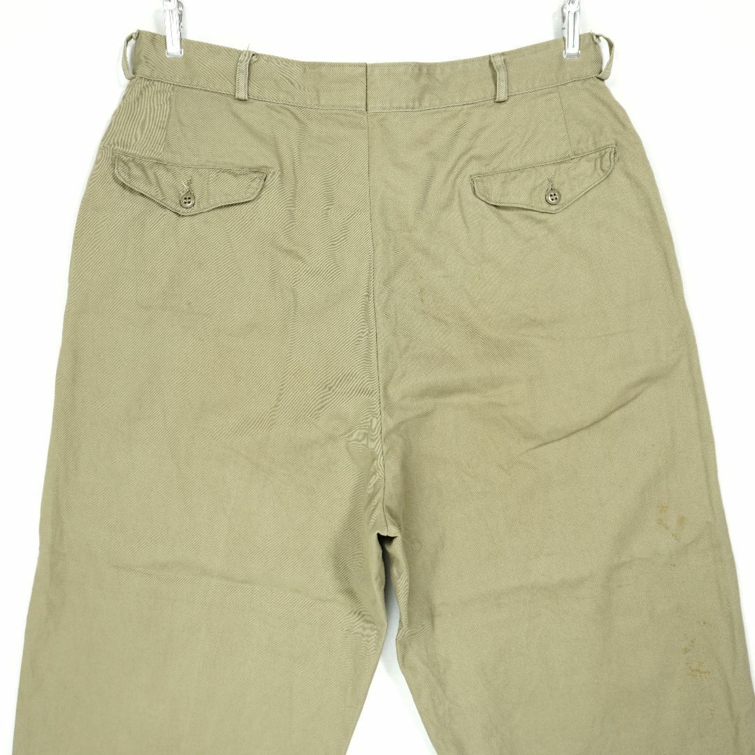 MILITARY(ミリタリー)のUSMC KHAKI CHINO TROUSERS 1957s W38 L33 メンズのパンツ(チノパン)の商品写真