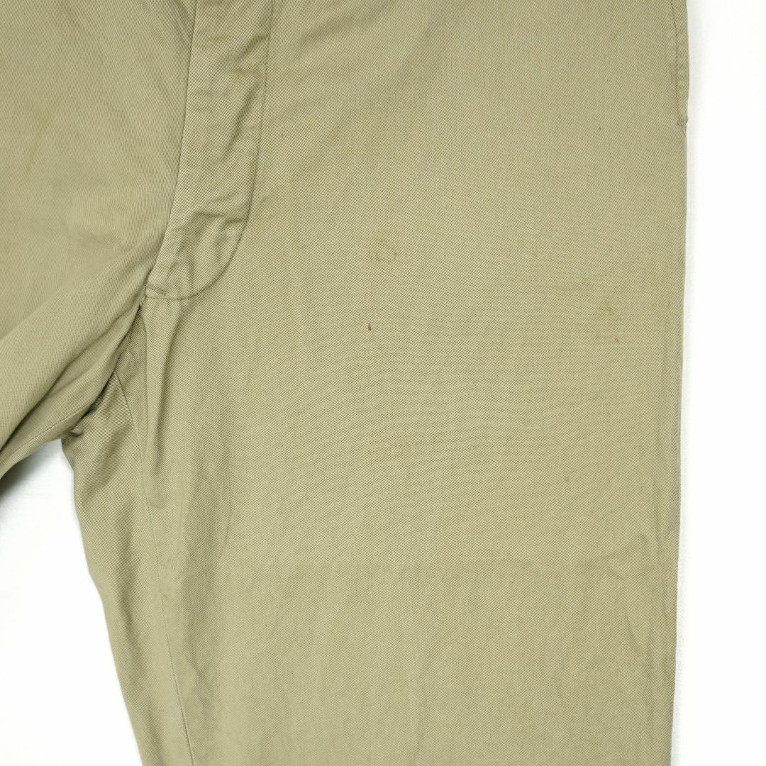 MILITARY(ミリタリー)のUSMC KHAKI CHINO TROUSERS 1957s W38 L33 メンズのパンツ(チノパン)の商品写真