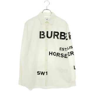 バーバリー(BURBERRY)のバーバリー  8023776 ホースフェリープリント長袖シャツ メンズ M(シャツ)