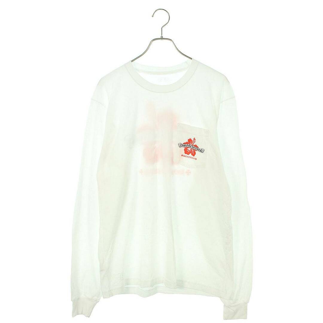 Chrome Hearts(クロムハーツ)のクロムハーツ  CH L/S LTD ホノルル限定ハイビスカスプリント長袖カットソー メンズ L メンズのトップス(Tシャツ/カットソー(七分/長袖))の商品写真