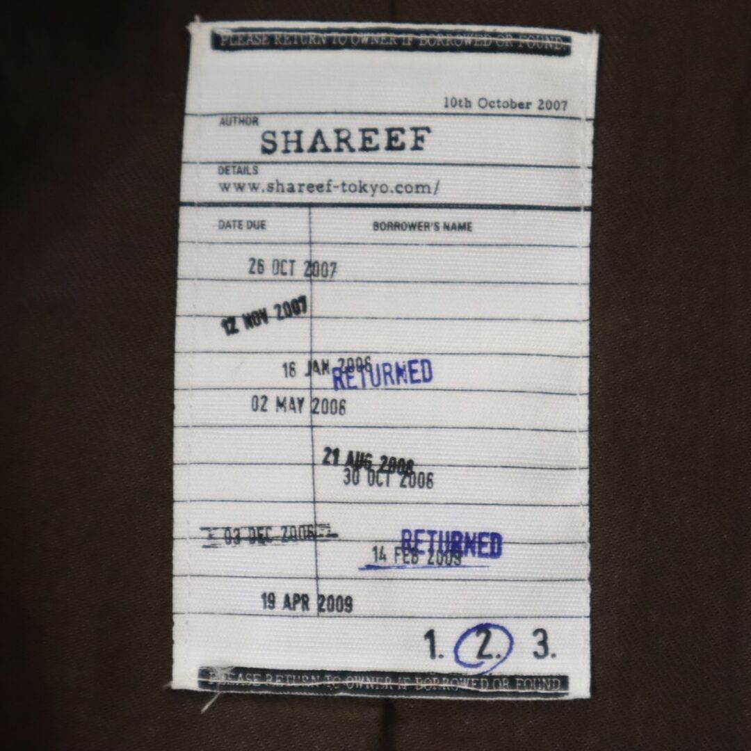 SHAREEF(シャリーフ)のシャリーフ ウールブレンド ウールジャケット 2 ブラウン系 SHAREEF メンズ 古着 【240124】 メンズのジャケット/アウター(その他)の商品写真