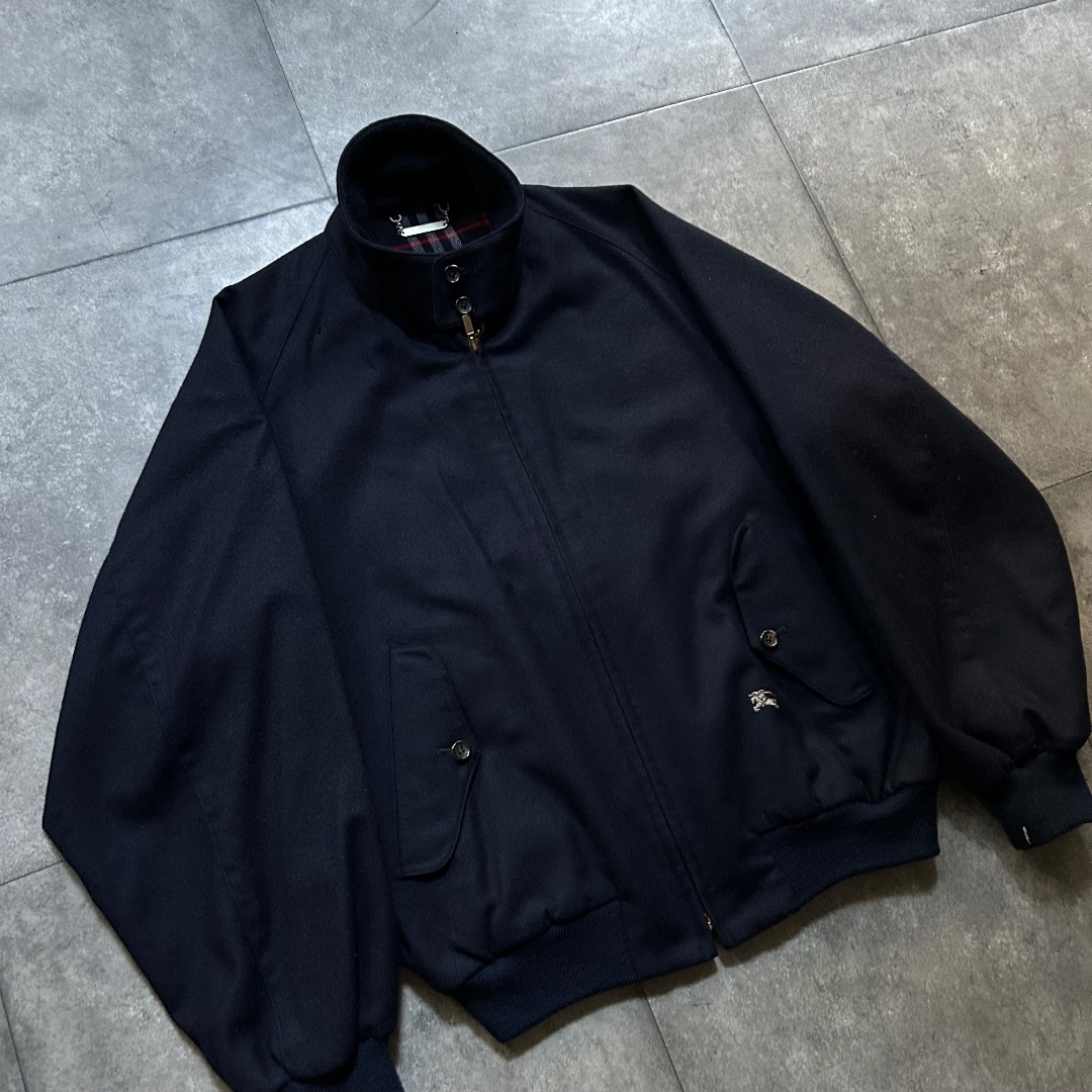 BURBERRY - 90s バーバリー ウールスウィングトップ/ブルゾン BURBERRY - 90s バーバリー ウールスウィングトップ/ブルゾン