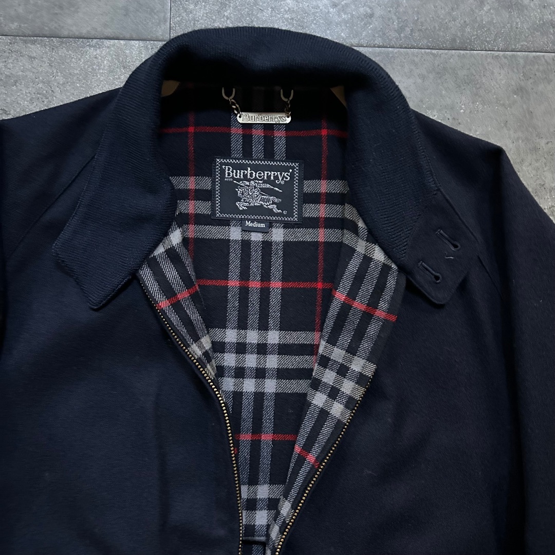 BURBERRY - 90s バーバリー ウールスウィングトップ/ブルゾン BURBERRY - 90s バーバリー ウールスウィングトップ/ブルゾン