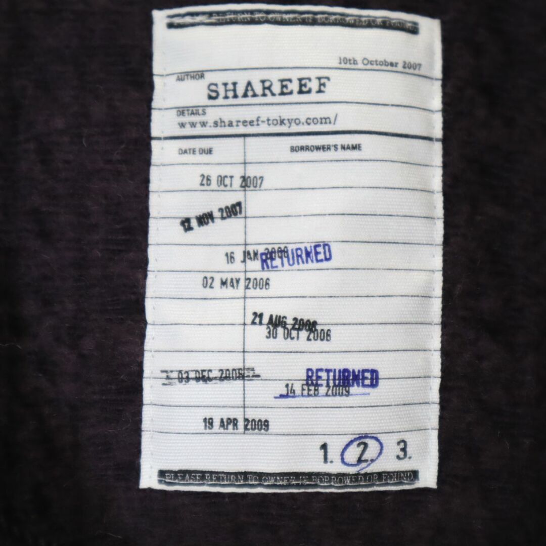 SHAREEF(シャリーフ)のシャリーフ 日本製 ウール ダッフルコート 2 パープル系 SHAREEF 日本製 メンズ 古着 【240124】 メンズのジャケット/アウター(ダッフルコート)の商品写真