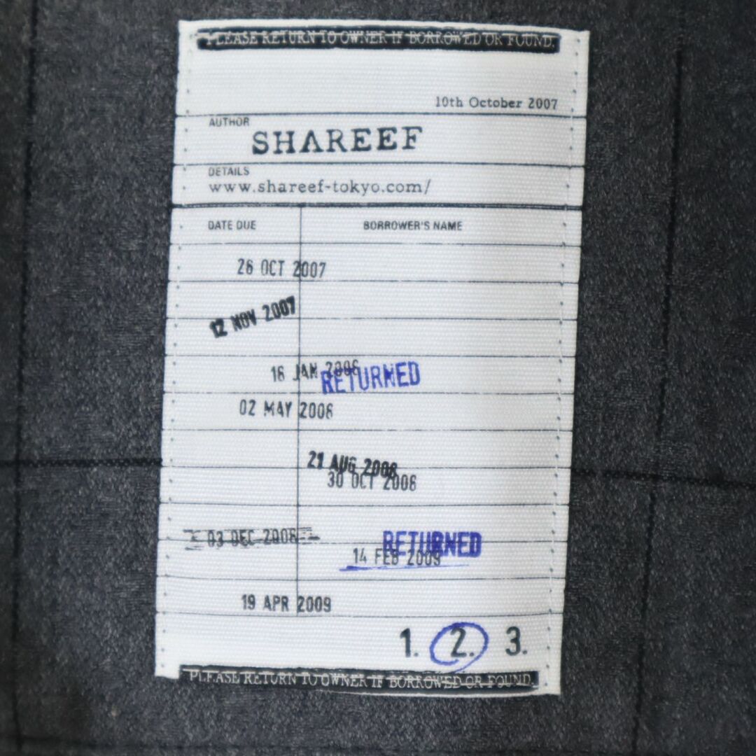 SHAREEF(シャリーフ)のシャリーフ 日本製 チェック柄 ステンカラーコート 2 グレー SHAREEF メンズ 古着 【240124】 メンズのジャケット/アウター(ステンカラーコート)の商品写真