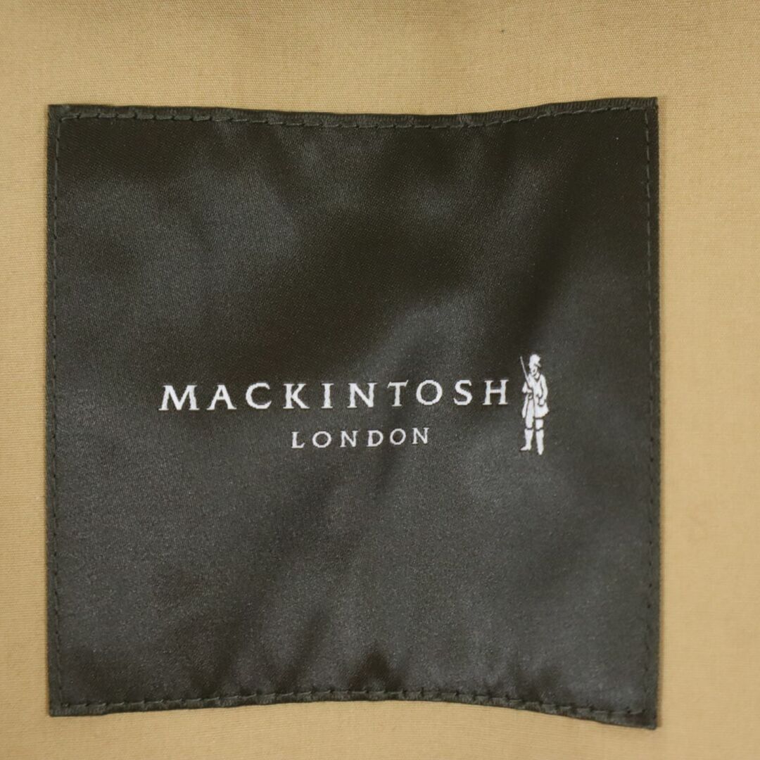 MACKINTOSH(マッキントッシュ)のマッキントッシュ ゴム引き ステンカラーコート 40 ベージュ Mackintosh レディース 古着 【240124】 レディースのジャケット/アウター(その他)の商品写真