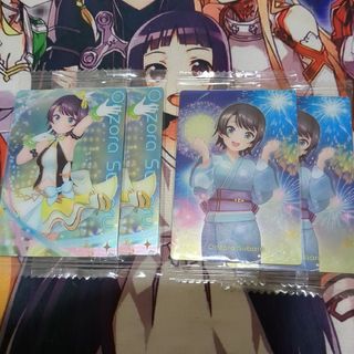大空スバル　ウエハース　2種 4個 未開封(カード)