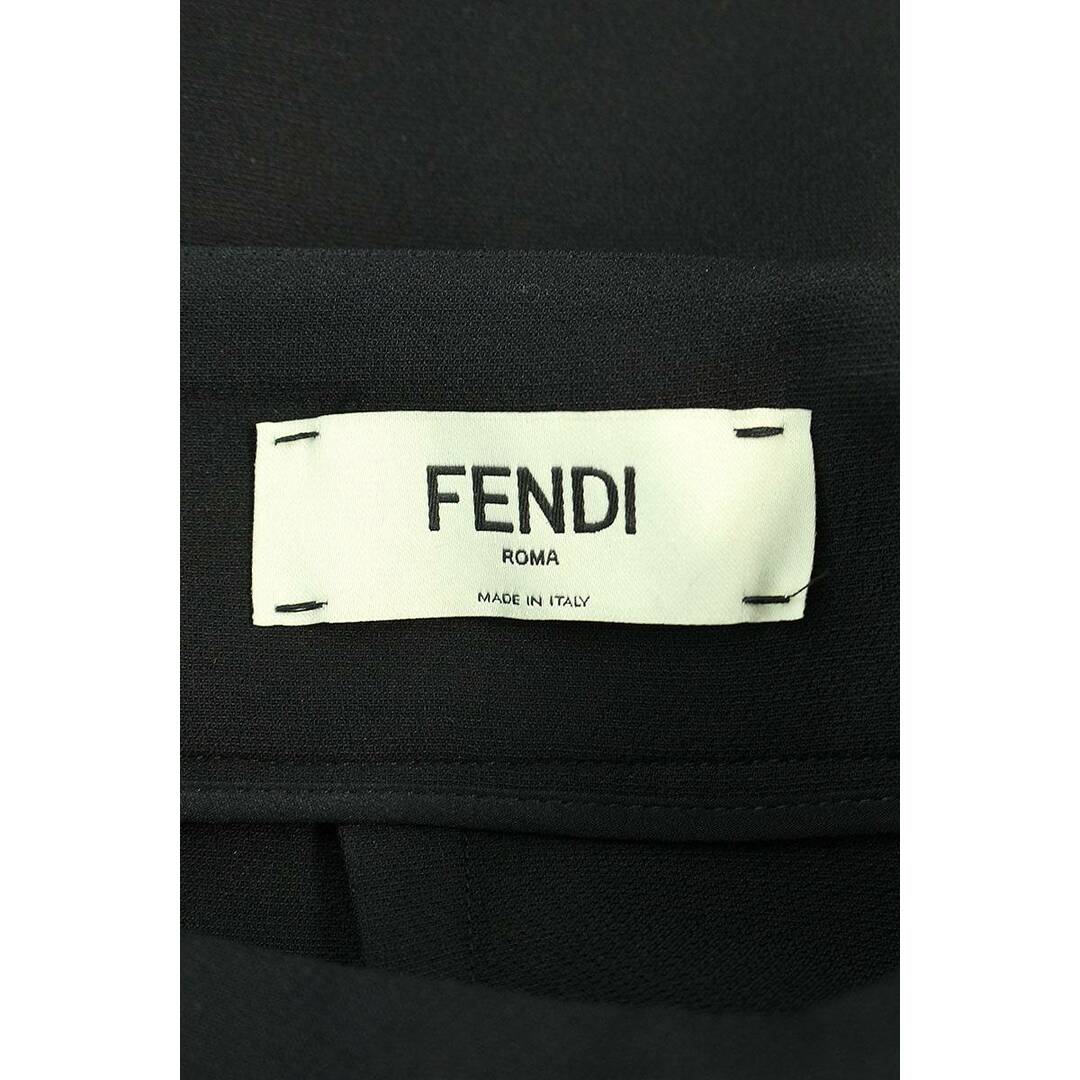 FENDI(フェンディ)のフェンディ  FQ6593 46R レザーポケットフラワービジュー装飾スカート レディース 38 レディースのスカート(ひざ丈スカート)の商品写真