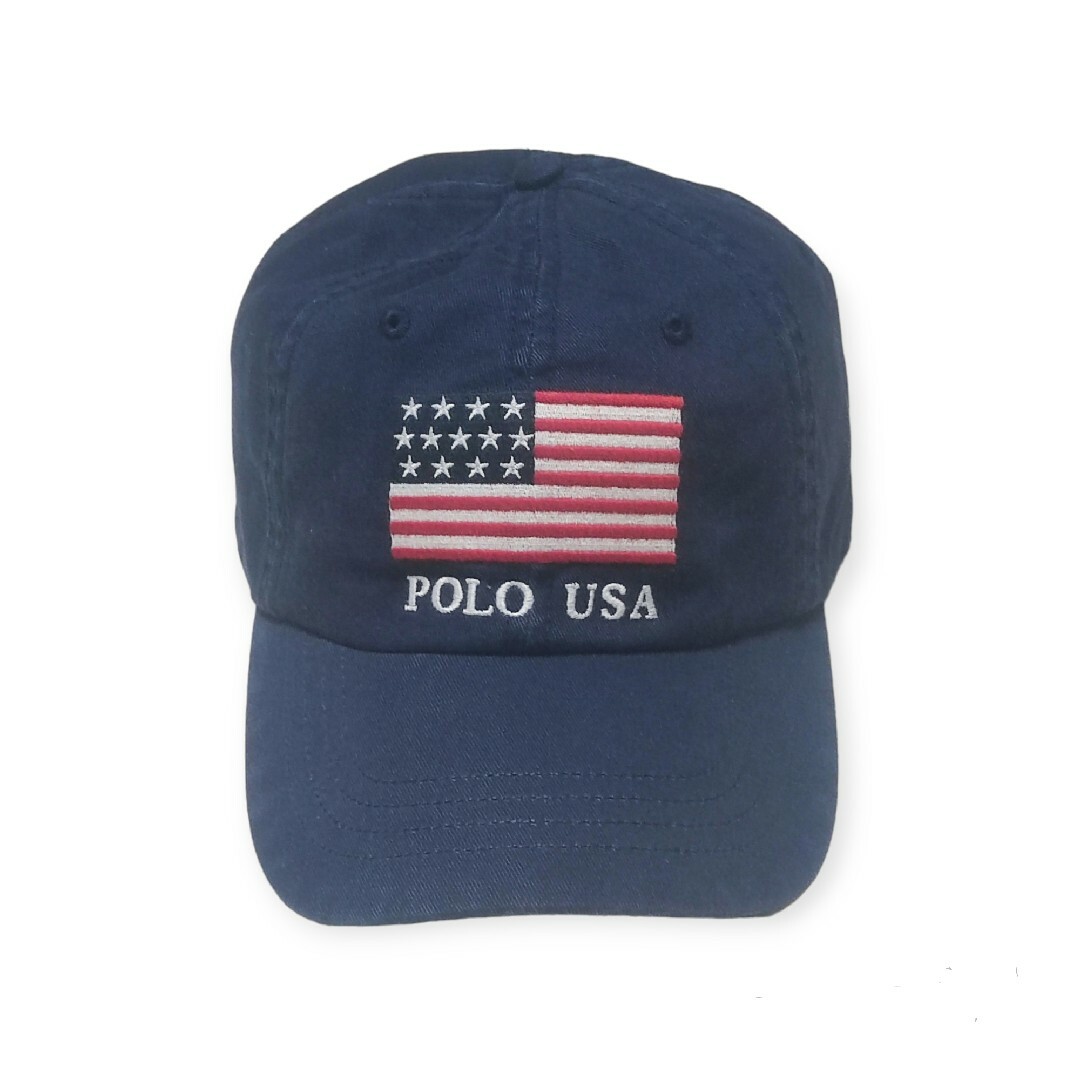 POLO RALPH LAUREN(ポロラルフローレン)の【新品未使用】ポロラルフローレン　USA　星条旗　ポニーロゴ　刺繍　キャップ メンズの帽子(キャップ)の商品写真